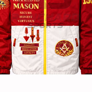 Chaqueta Cortavientos Masónica Personalizada, Ligera e Impermeable, con Logotipo Masónico Bordado, Fabricante OEM al por Mayor - Product Image 3