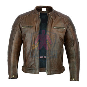 เสื้อแจ็คเก็ตมอเตอร์ไซค์หนังสำหรับผู้ชาย ใช้งานได้ทุกวัน กันน้ำ ระบายอากาศได้ดี ดีไซน์สั่งทำพิเศษ คุณภาพสูง - Product Image 4