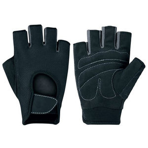 Guantes de gimnasio de cuero de medio dedo para hombre, resistentes, transpirables, personalizados, para deportes, ejercicio, levantamiento de pesas, culturismo y fitness - Product Image 3
