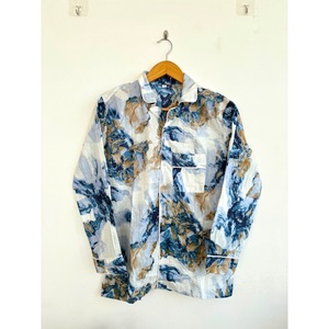 Ensemble de pyjama bohème à imprimé floral 100% coton, manches longues, coupe régulière, taille élastique, vêtements décontractés quotidiens, toutes saisons, respirant - Product Image 3