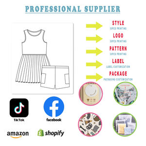 Completi Sportivi Senza Maniche per Ragazze, Abbigliamento Personalizzato, Tinta Unita, Abbigliamento Yoga per Bambine, Abbigliamento Sportivo per Adolescenti per Tennis e Corsa - Product Image 3