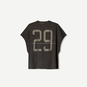 Alta calidad 100% algodón suelto Color sólido de gran tamaño Fitness deportes entrenamiento chaleco Casual sin mangas hombres camiseta - Product Image 2