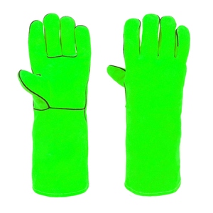 Gants de soudage en cuir de vachette pleine fleur haute performance, résistants à l'abrasion, ignifuges, pour barbecue - Product Image 6
