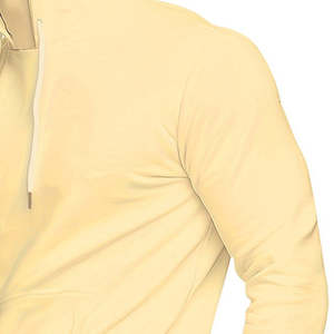 Kivotech – Sweat à capuche intégral pour homme, style streetwear hip-hop, en coton uni, col montant, coupe oversize - Product Image 5