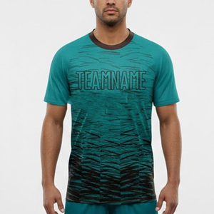 เสื้อยืดซับลิเมชั่นแบบกำหนดเองสำหรับผู้ชาย แห้งเร็ว ระบายอากาศได้ดี แขนสั้น เหมาะสำหรับวิ่ง ออกกำลังกาย ฟิตเนส เล่นกีฬา และฝึกซ้อม - Product Image 4