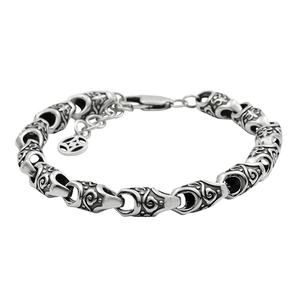 Custom Trendy <b>Beaded</b> <b>Bracelets</b> 925 <b>Sterling</b> <b>Silver</b> Zircon Men's Gift Jewelry Taiwan - Product Image 1