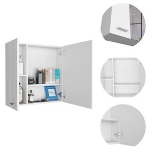 Armadietto da Bagno a 4 Ripiani con Specchio, Arredo per il Tuo Spazio Bagno - Product Image 3