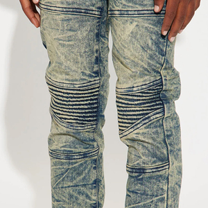 Pantalon en jean stretch pour garçons, style streetwear décontracté, avec poches latérales et fermeture boutonnée, design élégant, prix abordable 2026 - Product Image 4