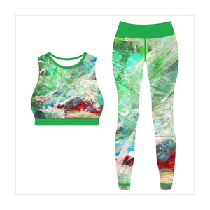 Conjunto de Ropa de Yoga con Estampado Abstracto de Primera Calidad, Hecho a Medida, Unisex |   Fabricante de Ropa Deportiva de Alta Elasticidad - Product Image 6