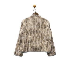 Veste d'hiver matelassée indienne Vintage pour femmes Boho Chic bohème automne confortable coupe confortable bloc à la main imprimé lin coton - Product Image 6