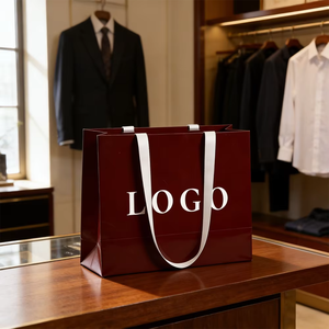 Bolsa de Papel Personalizada, Resistente, de Alta Calidad, con Película Brillante Engrosada, Impermeable y Reciclable para Tiendas de Ropa, Bolsas de Regalo con Asa y Logotipo - Product Image 5