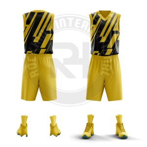 Uniforme de basket-ball en polyester de haute qualité, tissu durable et lisse, idéal pour les séances d'entraînement et les matchs de compétition - Product Image 4