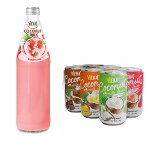 Bebida de Leche de Coco VINUT 10% Brix con Azúcar, Lata de Aluminio de 330 ml, 24 Latas/Caja, Empaquetado al por Mayor y Servicio de Marca Privada OEM/ODM - Product Image 1
