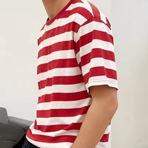 Nueva Camiseta Premium con Hombros Caídos para Hombre, 100% Algodón, Tela Suave, Cuello Redondo, Secado Rápido, Transpirable, con Estampado, Corte Holgado - Product Image 4