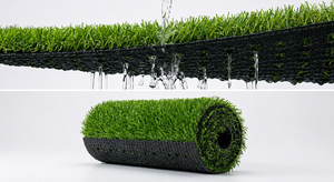 หญ้าเทียมสำหรับสุนัข TH-PAG-549 ขนาด 36.6" x 26" ระบายน้ำได้รวดเร็ว ม้วนหญ้าเทียมสำหรับสัตว์เลี้ยง ปูพื้นหญ้าเทียม DIY สำหรับสนามหญ้า ระเบียงบ้าน - Product Image 6