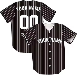 Men's Summer Baseball Button Down Shirt 100%Polyester Quick Dry <b>Light</b> Weight Plus Size Printed Custom <b>Name</b> Number Jersey - Product Image 1