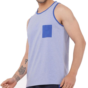 เสื้อกล้ามน้ำหนักเบาขายส่งสำหรับผู้ชาย โพลีเอสเตอร์ 100% แห้งเร็ว เสื้อกล้ามสำหรับวิ่งออกกำลังกายฤดูร้อน เสื้อกล้ามผู้ชาย - Product Image 4