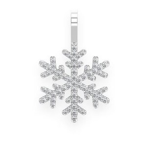 Vintage Celestial Custom 10K <b>Solid</b> <b>Gold</b> Hiphop Rhodium Plated Moissanite Diamond Iced Bling Snowflake <b>Pendants</b> Charms Necklaces - Product Image 6