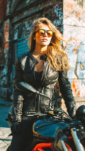 Veste de moto pour femmes, imprimée, hiver, grande taille, respirante, coupe-vent, pour motards - Product Image 3