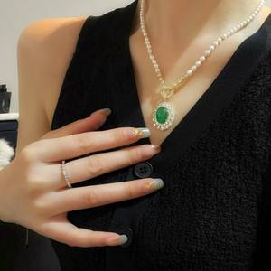 Collar de Perlas de Agua Dulce para Mujer, Estilo Vintage, Chapado en Oro, Joyería para Mujeres de Mediana Edad, Regalo para Suegra y Ancianas - Product Image 4