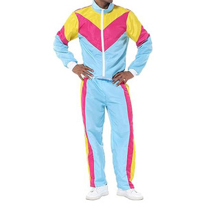Chándal Unisex con Bloques de Color, Manga Larga, Cuello Redondo, Cintura Elástica, Bolsillos Laterales, Estilo Deportivo Transpirable, Ropa de Primavera para Adultos - Product Image 3