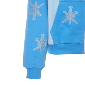 Sudaderas Personalizadas para Hombre con Pedrería, Sudadera con Doble Cremallera, Sudadera con Capucha de Alta Calidad, Servicio OEM - Product Image 4