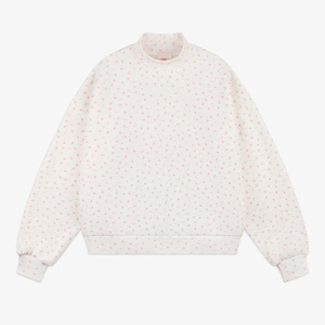 สเวตเชิ้ตคอปกผ้าฝ้ายสีล้วนของผู้หญิงสเวตเชิ้ตคอกลมของผู้หญิง - Product Image 1