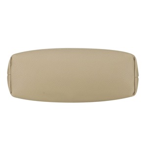 Bolso Hobo de Cuero Beige para Mujer, Bolso de Hombro Suave y Holgado con Monedero, Correa Ajustable, Bolso Bandolera Minimalista para el Trabajo - Product Image 4