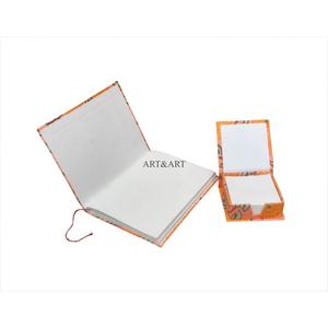Indian beautiful Perfect Handcrafted Gift to someone cotton Fabric covered Diary and notepad <b>set</b> for <b>writing</b> journal - Product Image 5