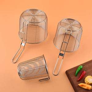 Morden Stainless Steel Spider Strainer Skimmer <b>Net</b> Spoon Modern Metal Ladle with Slotted <b>Wire</b> for Cooking & Parties Wholesale - Product Image 5
