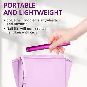 Reusable Nail Filer Professional Nail Shaping And <b>Smoothing</b> <b>Tool</b> Fine Grit Manicure File For Natural Nails Acrylic Nails - Product Image 5