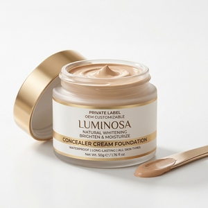 Premium Quality OEM Customizable Private Label Natural Whitening Brighten Moisturizer Waterproof Concealer Cream <b>Foundation</b> - Product Image 1