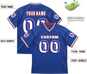 Fournisseur de maillots de football américain personnalisés, mélange de spandex, transfert thermique, séchage rapide, logo personnalisé, OEM ODM, vêtements d'équipe professionnels - Product Image 4