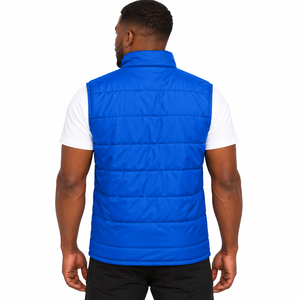 Chaleco Acolchado Azul Rey Phi Beta Sigma, Sin Mangas, Cierre Completo, Ropa de Fraternidad, Letra Griega Bordada, Cálido e Informal - Product Image 2