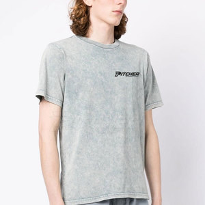 T-shirt délavé à l'acide pour homme, qualité supérieure, coupe confortable, choix de mode streetwear, vente chaude - Product Image 2