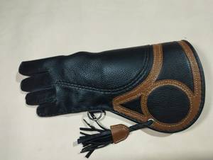 Guantes de Cuero para Entrenamiento de Aves, con Campana y Capucha, Negros y Marrones, de Dedo Completo, para Uso en Exteriores, Todas las Estaciones, Duraderos, Estilo Clásico, ORHA INTERNATIONAL - Product Image 3
