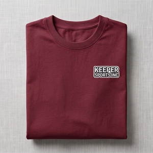 T-shirt pour homme Ziq International 100% coton, logo brodé sur le devant, manches courtes, col rond, coupe ample confortable, couleur unie, décontracté - Product Image 4