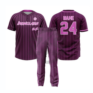 Uniforme de Béisbol Ironclads, Verde con Rayas, Impresión por Sublimación, para Hombre Adulto, Transpirable, Poliéster, Zersia International, Envío en 7 Días - Product Image 2