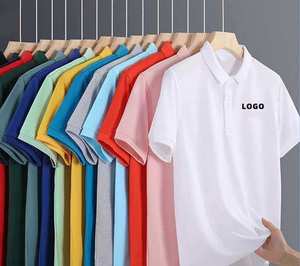 Camisetas Polo de Manga Corta para Hombre, 100% Algodón, Alta Calidad, Tallas Grandes, Uniformes, con Logotipo Personalizado, para Golf - Product Image 1