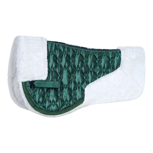 Tapis de selle demi-taille en peau de mouton mérinos australien pour l'équitation – Réduit la friction pour l'entraînement et la compétition - Product Image 5