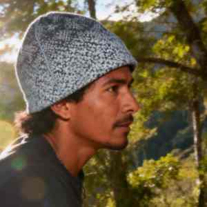 Gorro de lana merino tejido con jacquard térmico estampado para deportes al aire libre, otoño e invierno. - Product Image 3