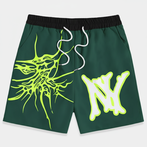 Pantalones Cortos Deportivos YLS Ecológicos de Cintura Alta con Botones para Hombre, Transpirables, de Malla, de Secado Rápido, para Gimnasio, Verano, Servicio OEM - Product Image 3