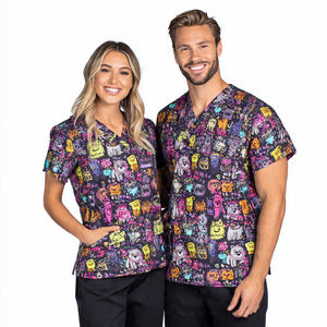 Vêtements de toilettage pour chiens, chemises, hauts, vêtements de mode pour toilettage d'animaux, chemises pour hommes, uniforme de toilettage pour chiens par sublimation - Product Image 4