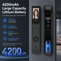 Serrure de porte intelligente avec reconnaissance faciale, contrôle à distance via l'application Tuya, empreinte digitale, mot de passe, carte RFID, entrée sans clé, sécurité