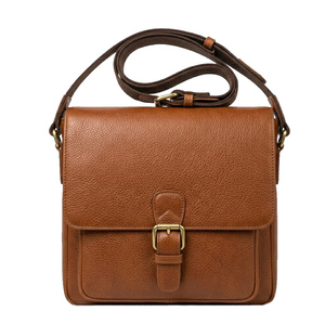 Wholesale Vintage Satchel Bag Leather Crossbody Messenger Bag Unisex Shoulder Laptop Bag Durable Business Travel School bag - Product Image 1