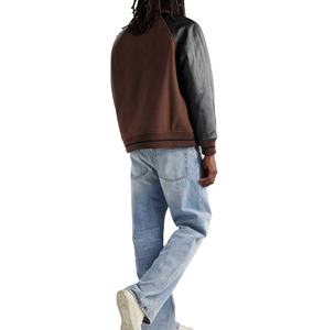 Nouvel arrivage de veste Letterman universitaire en laine manches en cuir veste universitaire pour hommes veste d'hiver personnalisée vêtements de rue boutonnée en laine - Product Image 2