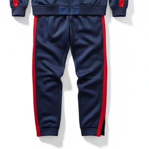 Ensemble de survêtement d'entraînement pour homme en tissu haute densité coupe-vent avec doublure polaire thermique pour la course et le jogging en extérieur en hiver - Product Image 3