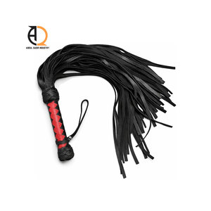 Fouet en cuir souple tressé pour adultes - Product Image 4