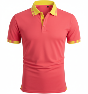 Chemises polo pour hommes, été, coton, élasthanne, manches courtes, respirantes, vêtements décontractés, broderie personnalisée en gros - Product Image 2