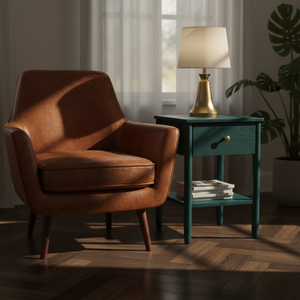 Mesa de Centro Moderna Color Rosa Pastel con Madera de Caucho Resistente y Chapa de Roble MDF para Sala de Estar, Dormitorio y Hogar - Product Image 3